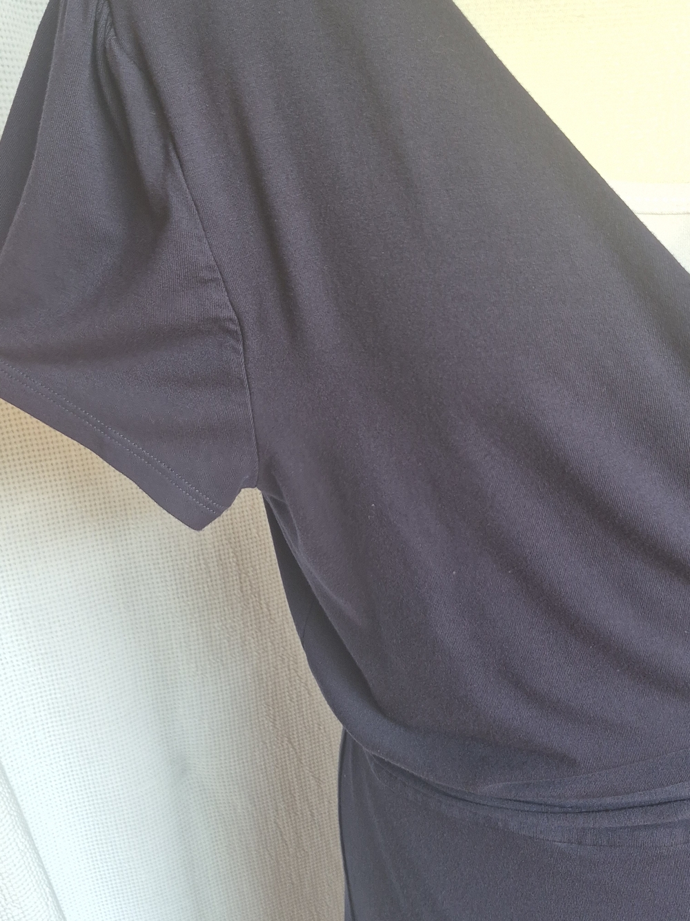 Boden Navy Wrap-Style Midi Dress with Side Tie - Picture 5 of 12